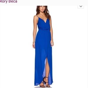 Rory Beca Royal blue sleeveless gown, size XS